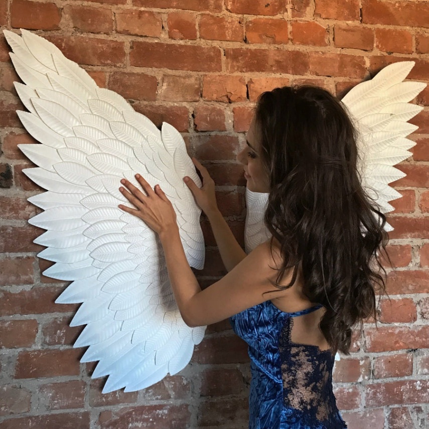 angel wing wall decor Bulan 2 Large Angel Wings Wall Decor (+ more colors)