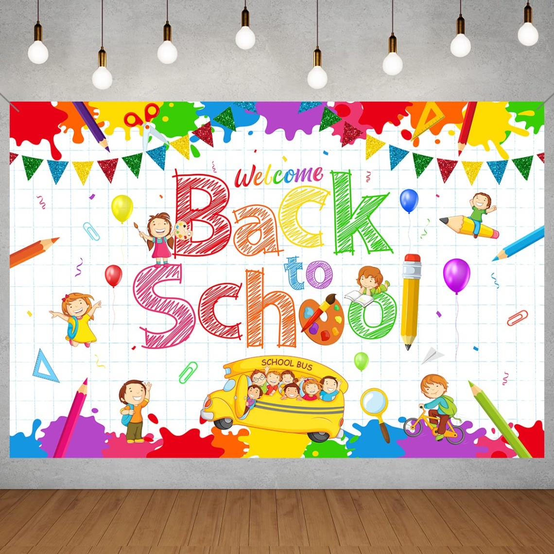 back to school decor Bulan 3 Welcome Back to School Decorations Back to School Background Banner Themed  Party First Day Classroom School Photo Background Props Celebration -  x