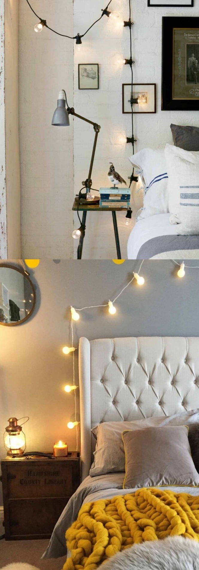 bed decoration with lights Bulan 4 + Awesome DIY Fairy Light Decor Ideas For Your House in