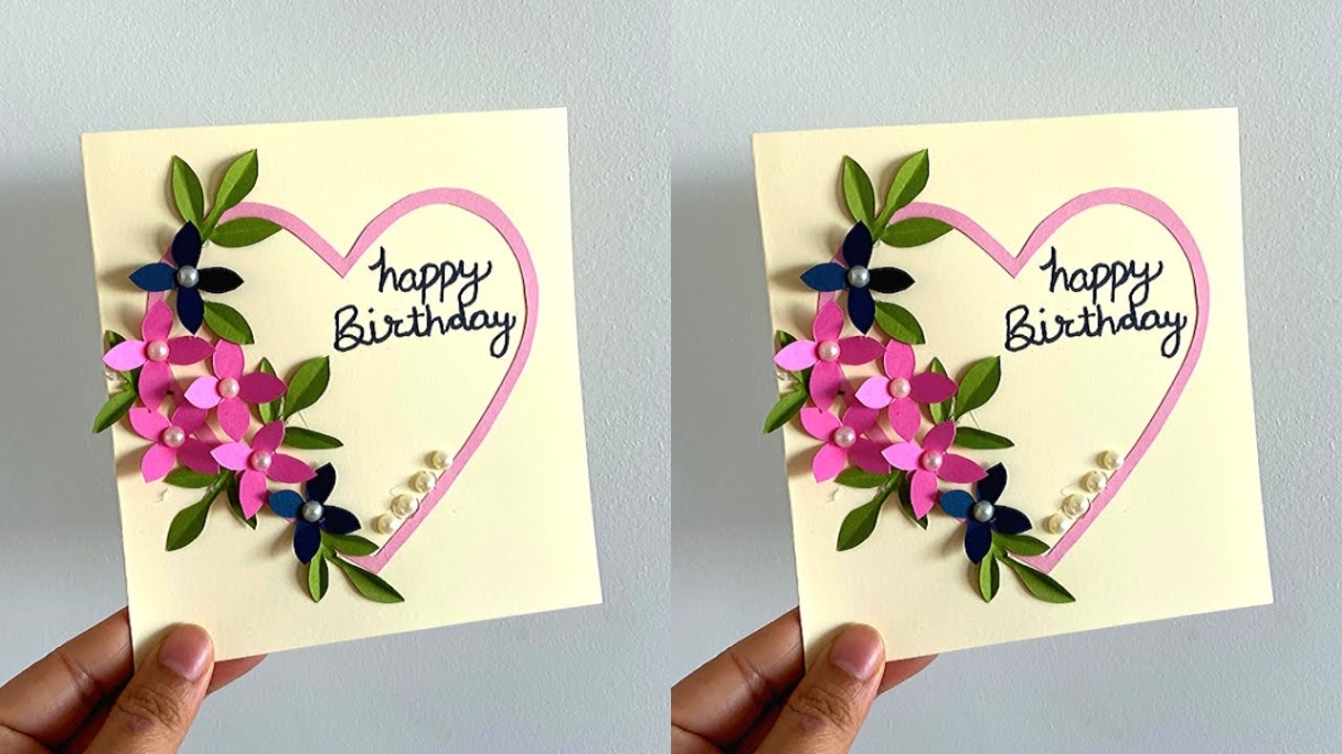birthday card decoration Bulan 5 HANDMADE GREETING CARD LATEST DESIGN  DIY Birthday Card Ideas