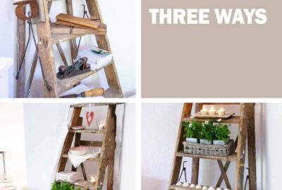 10 Creative Ways To Use A Wooden Ladder For Home Decor