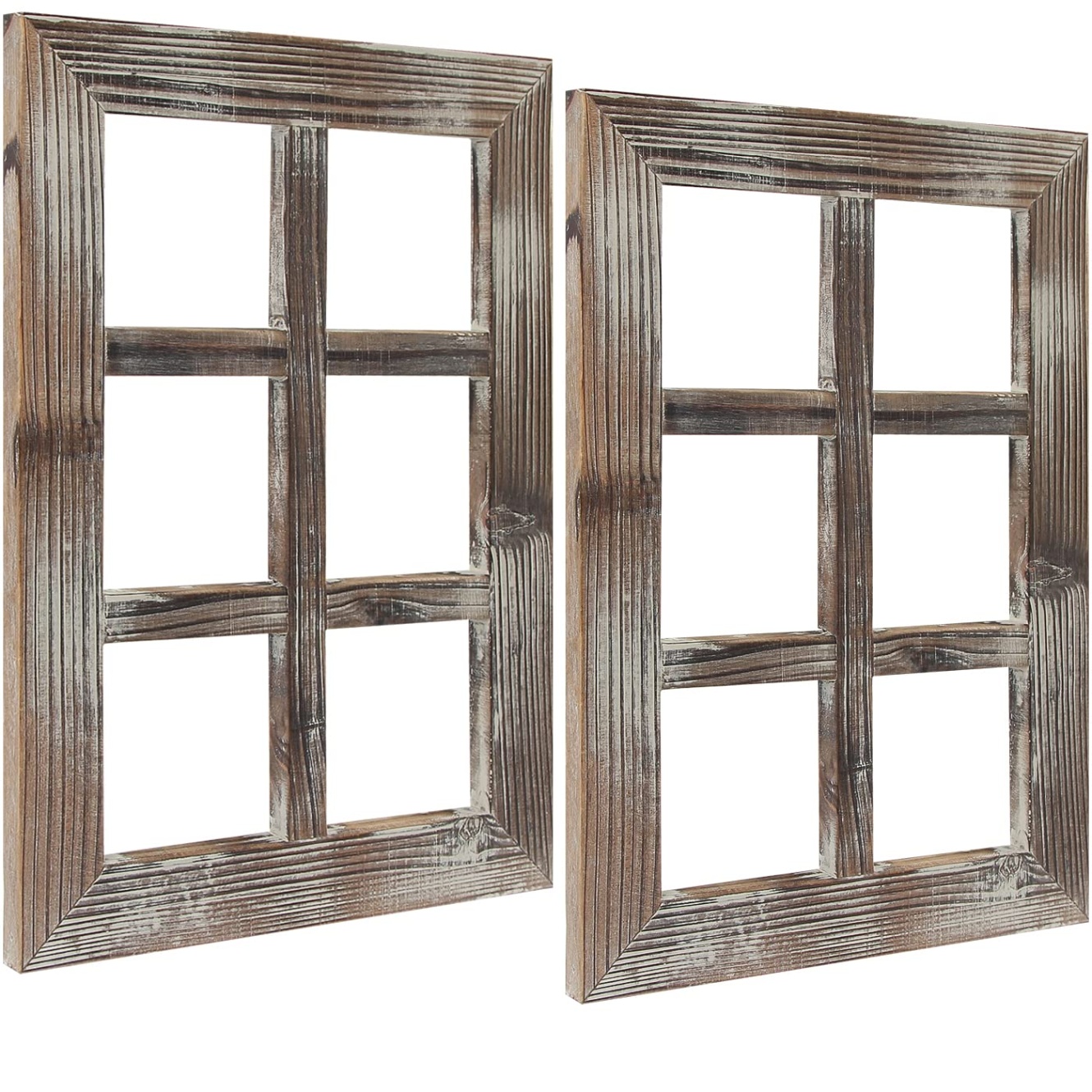 decoration window frame Niche Utama Home J JACKCUBE DESIGN Rustic wood Window Frame Set of  Farmhouse Wall Decor  Window Picture Frames for Living room Bedroom Kitchen Home Decorations -