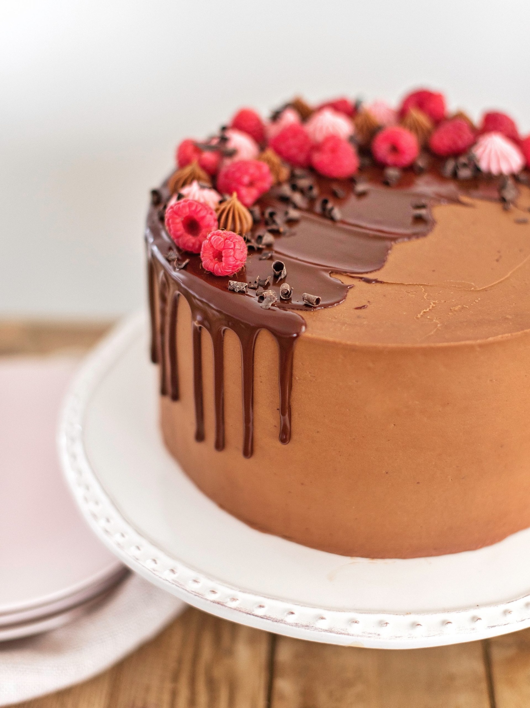 chocolate cake decoration Niche Utama Home Raspberry Chocolate Truffle Cake